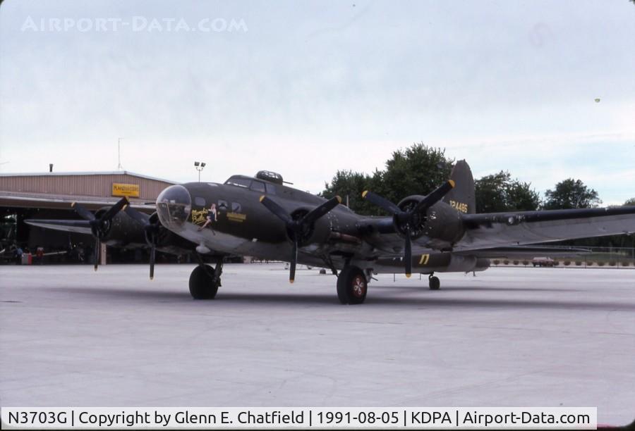 N3703G, 1945 Boeing B-17G Flying Fortress C/N 44-83546-A, Visiting for an airshow