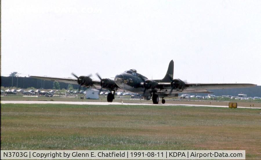 N3703G, 1945 Boeing B-17G Flying Fortress C/N 44-83546-A, In position for take-off