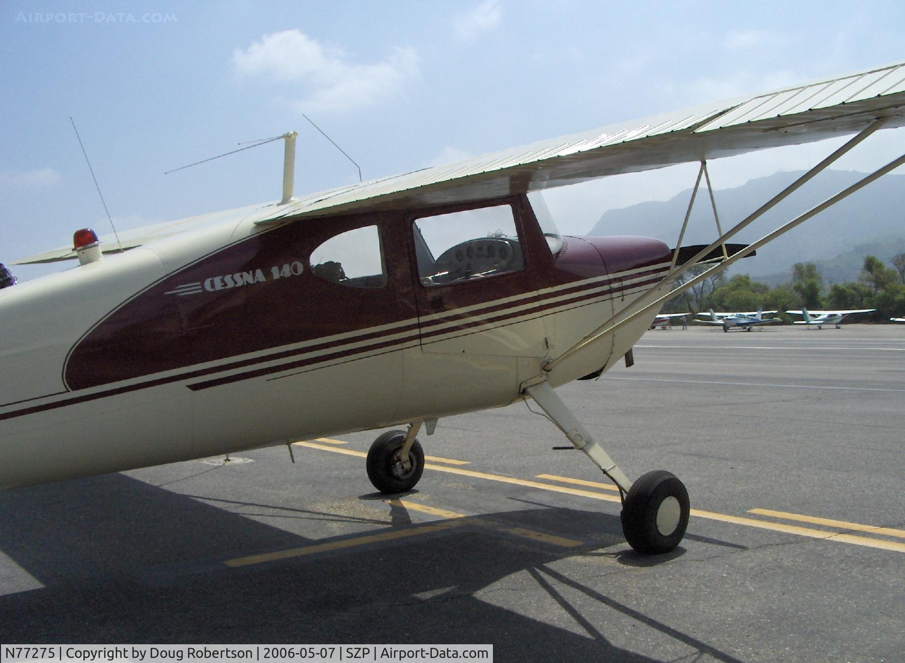 N77275, 1946 Cessna 140 C/N 11488, 1946 Cessna 140, Continental C85 85 Hp