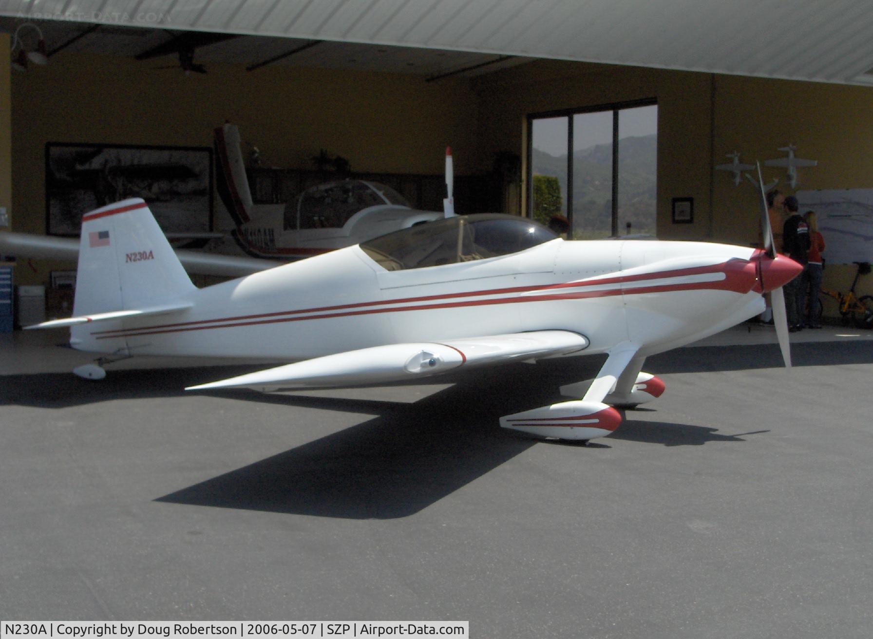 N230A, 1991 Vans RV-4 C/N 1161, 1991 Anders VAN'S RV-4, Lycoming IO-360 A&C