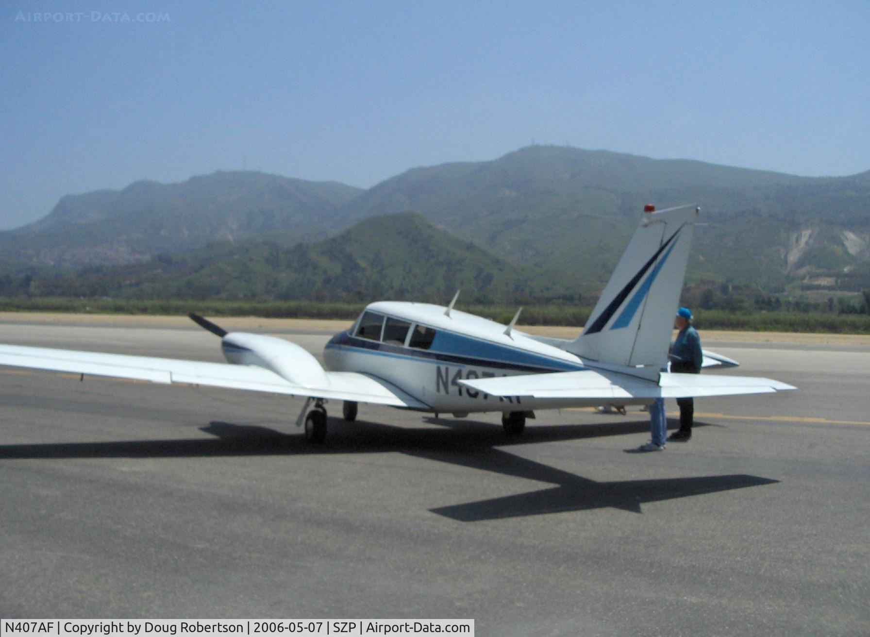 N407AF, 1966 Piper PA-30 Twin Comanche Twin Comanche C/N 30-1285, 1966 Piper PA-30 Twin Comanche, two Lycoming IO-320s 160 HP each