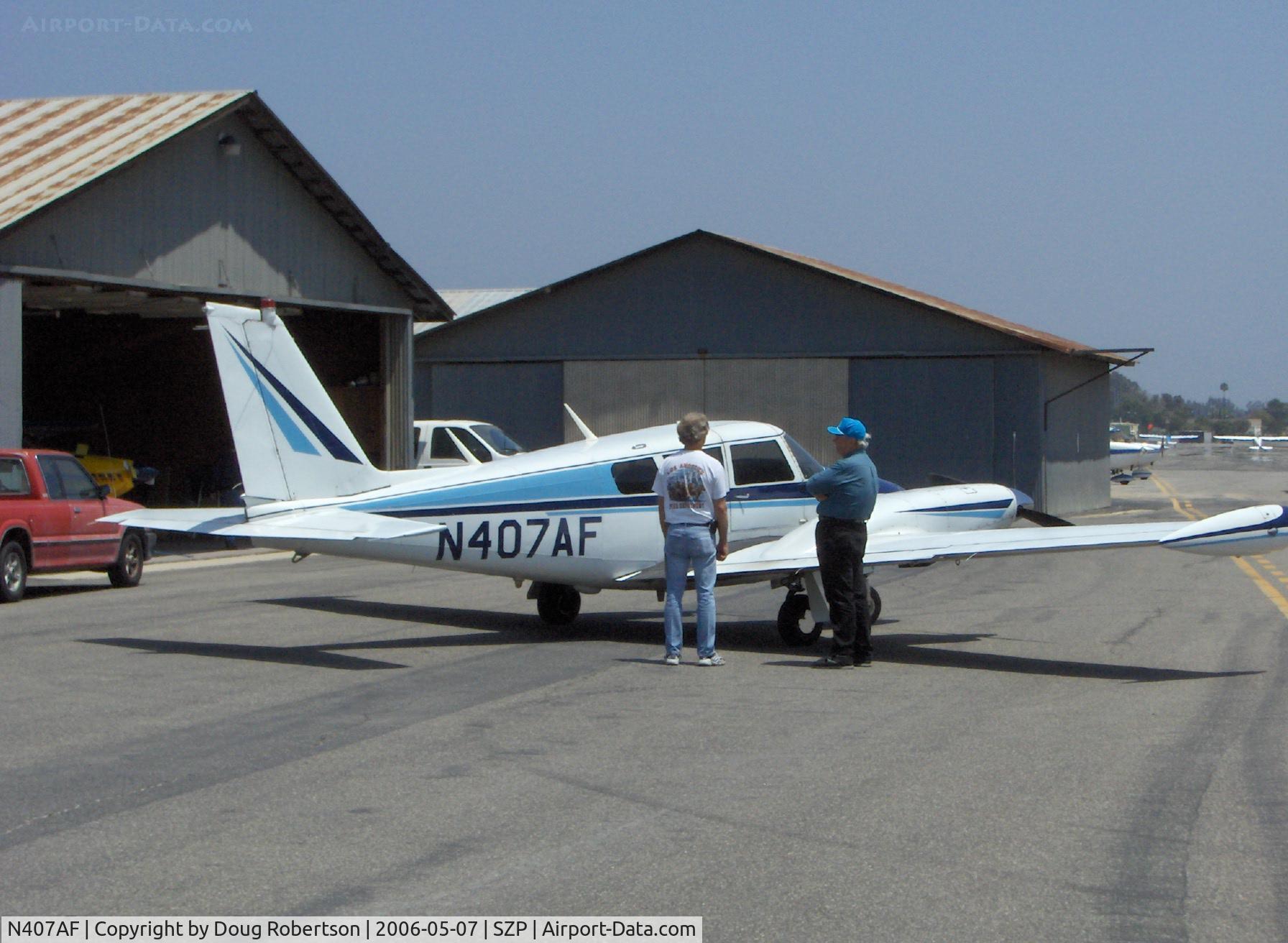 N407AF, 1966 Piper PA-30 Twin Comanche Twin Comanche C/N 30-1285, 1966 Piper PA-30 Twin Comanche, two Lycoming IO-320s 160 Hp each