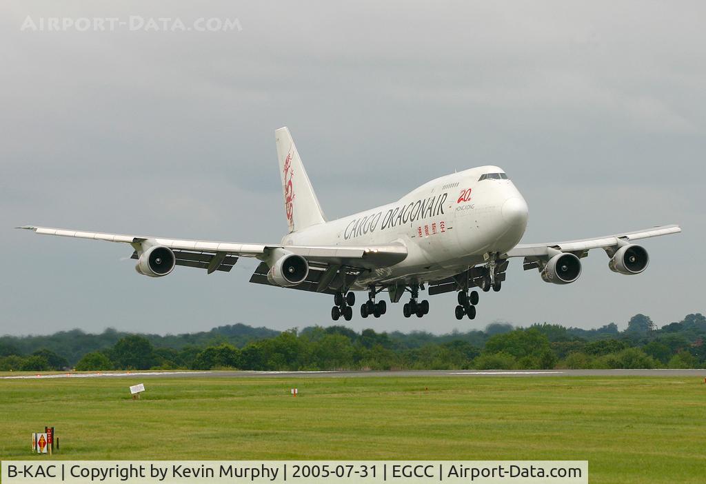 B-KAC, 1986 Boeing 747-3H6 C/N 23600, The dragon drifting into 06R.
