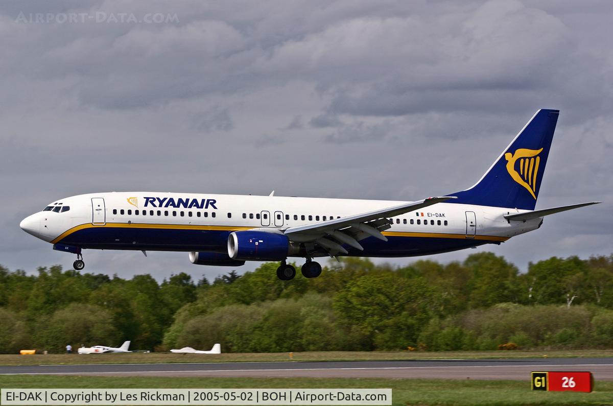 EI-DAK, 2003 Boeing 737-8AS C/N 33717, Boeing 737 8AS