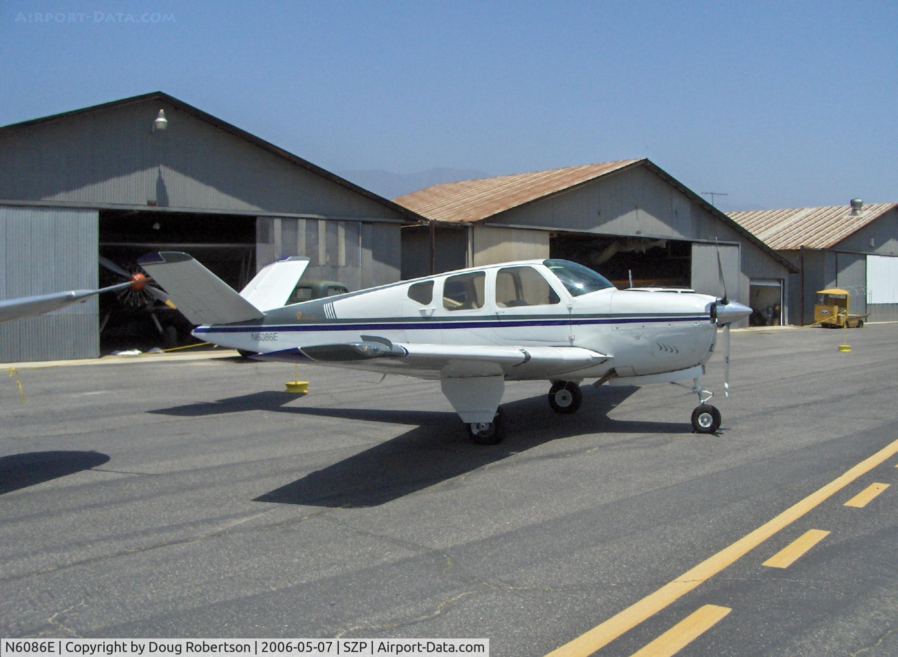 N6086E, 1959 Beech K35 Bonanza C/N D-6038, 1959 Beech K35 BONANZA, Continental IO-470-C 250 Hp, K model increased to 50 gallons fuel std.