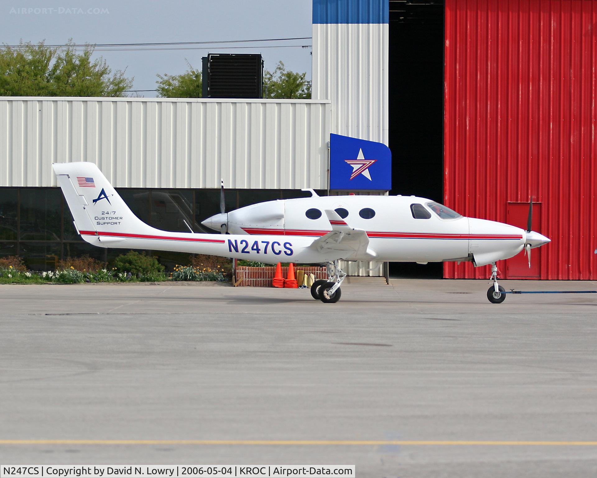 N247CS, 2002 Adam Aircraft A500 C/N 0002, N247CS at KROC.