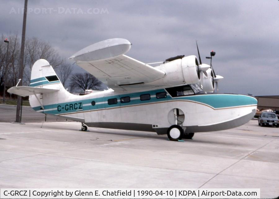 C-GRCZ, 1944 Grumman G-21A Goose C/N B-49, In for some avionics work at JA Air Center.  Later became N121GL