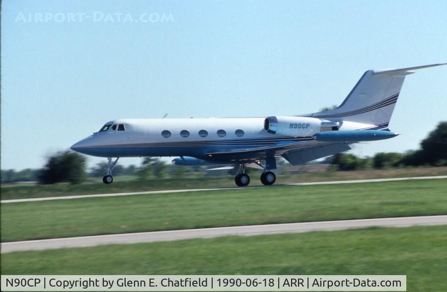 N90CP, 1978 Grumman G-1159 Gulfstream II C/N 224, This N number is now on another airplane, but this is a nice shot of a Gulfstream landing