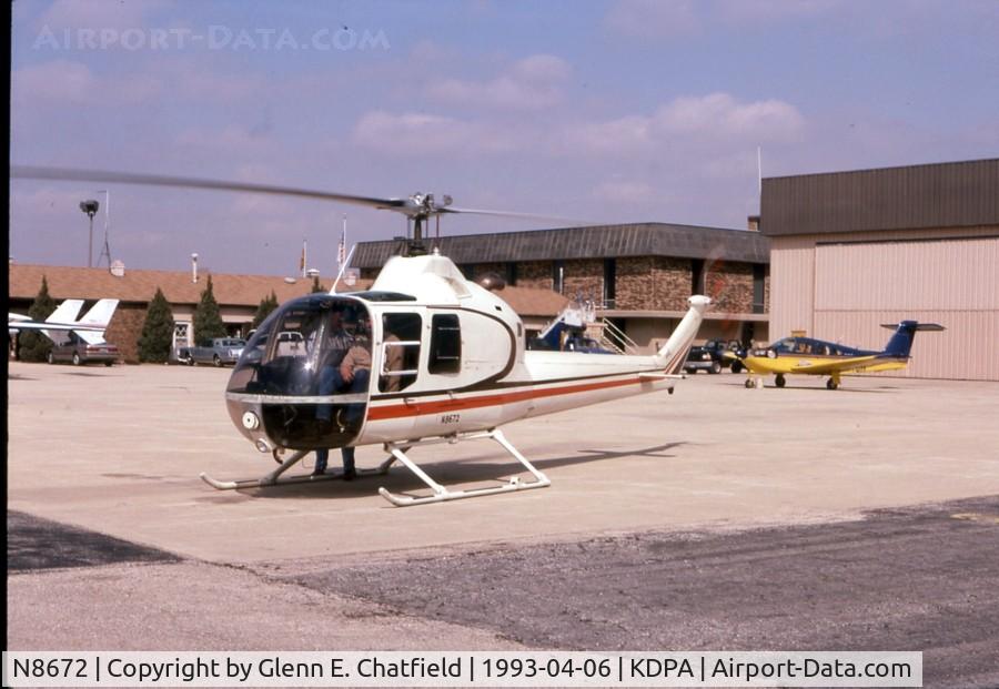 N8672, 1968 Fairchild Hiller FH-1100 C/N 92, In for a visit and he took me for a ride