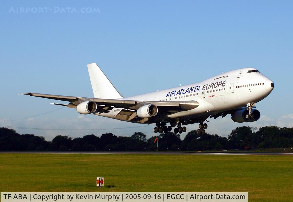 TF-ABA, 1981 Boeing 747-267B C/N 22530, Landing on 06R.