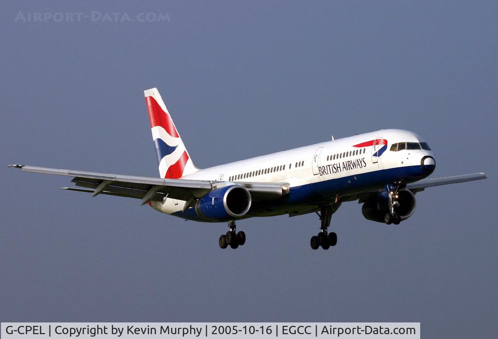 G-CPEL, 1989 Boeing 757-236 C/N 24398, Ba's clean looking 757 coming in on 06R.