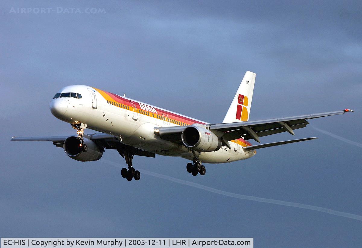 EC-HIS, 2000 Boeing 757-256 C/N 29309, Iberian 757 coming to 27L.