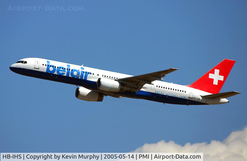 HB-IHS, 2000 Boeing 757-2G5 C/N 30394, Back off to Switzerland from Palma.