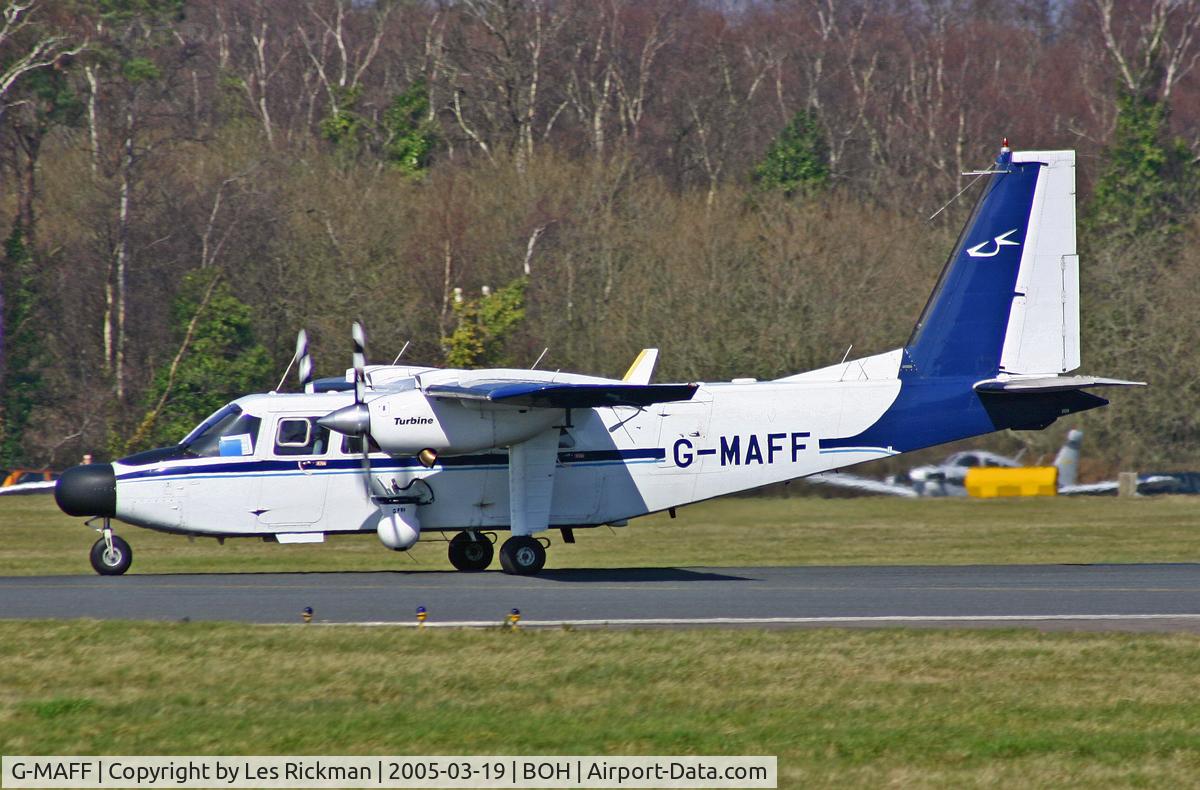 G-MAFF, 1981 Pilatus Britten-Norman BN-2T Turbine Islander C/N 2119, BN 2T Turbine Islander