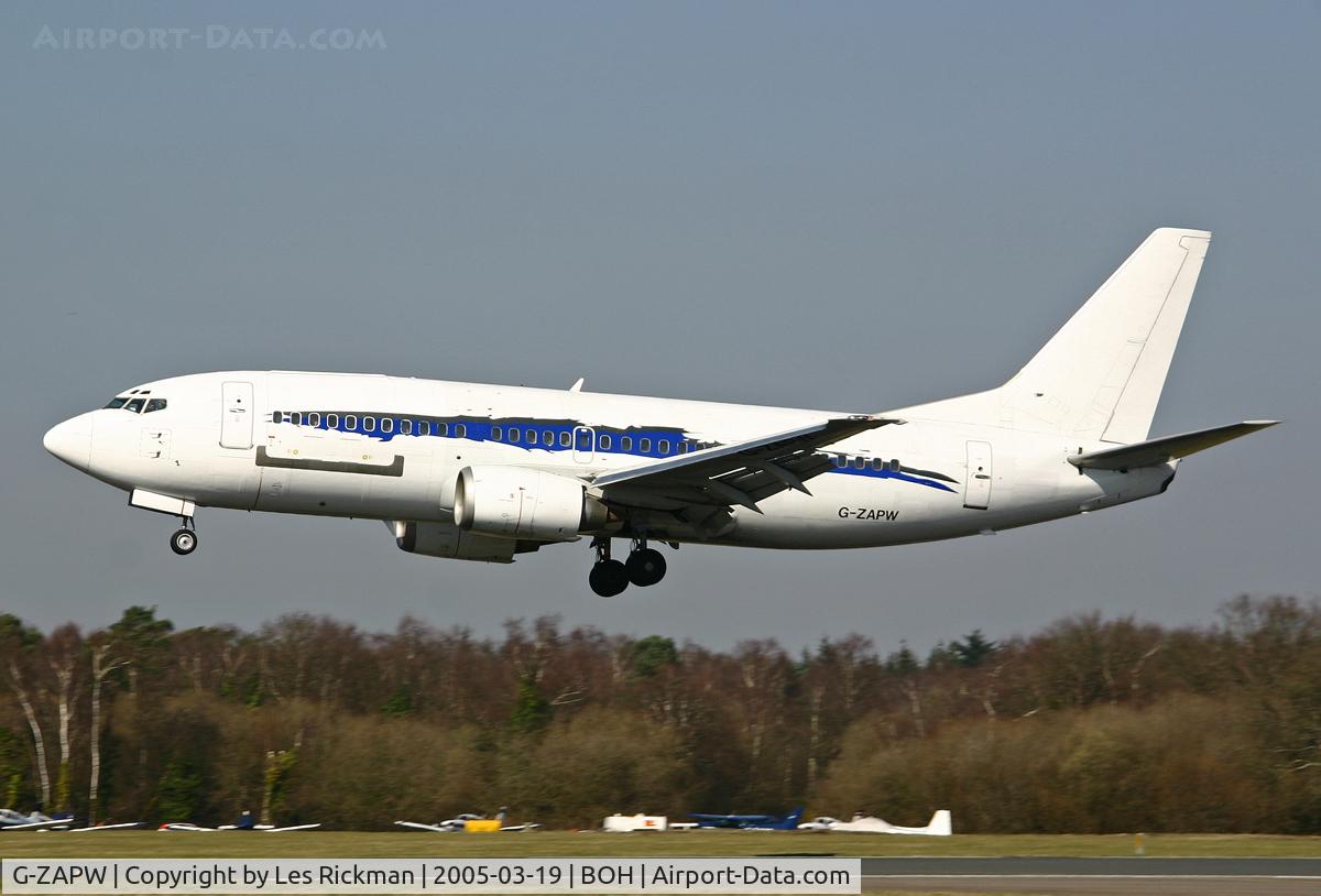 G-ZAPW, 1988 Boeing 737-3L9 C/N 24219, Boeing 737 3L9 QC