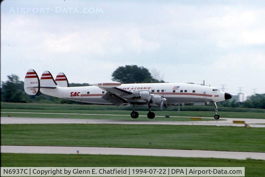 N6937C, 1957 Lockheed L-1049H-82 Super Constellation C/N 4830, Arriving for an airshow
