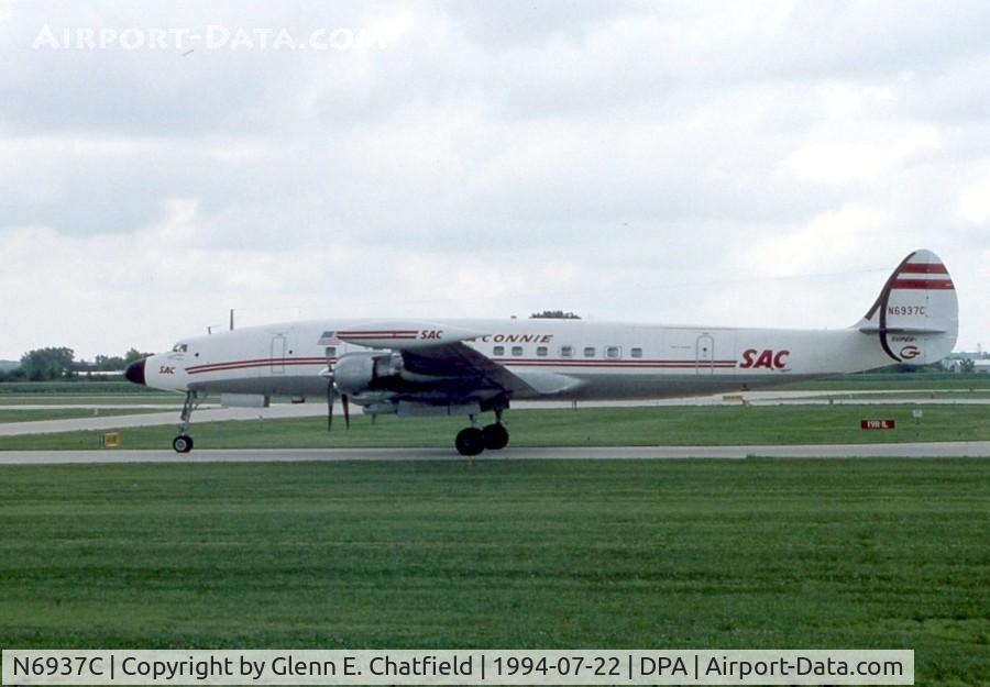 N6937C, 1957 Lockheed L-1049H-82 Super Constellation C/N 4830, Arriving for an airshow