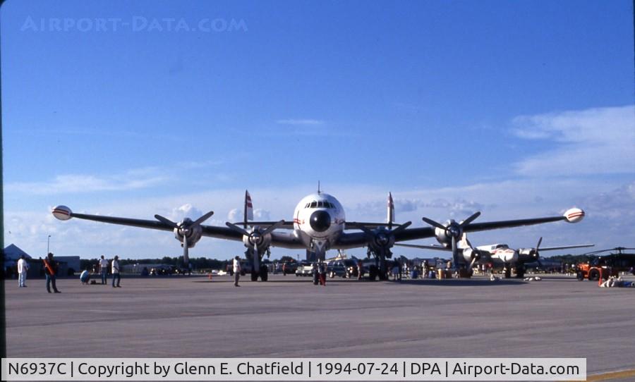 N6937C, 1957 Lockheed L-1049H-82 Super Constellation C/N 4830, On display on the ramp