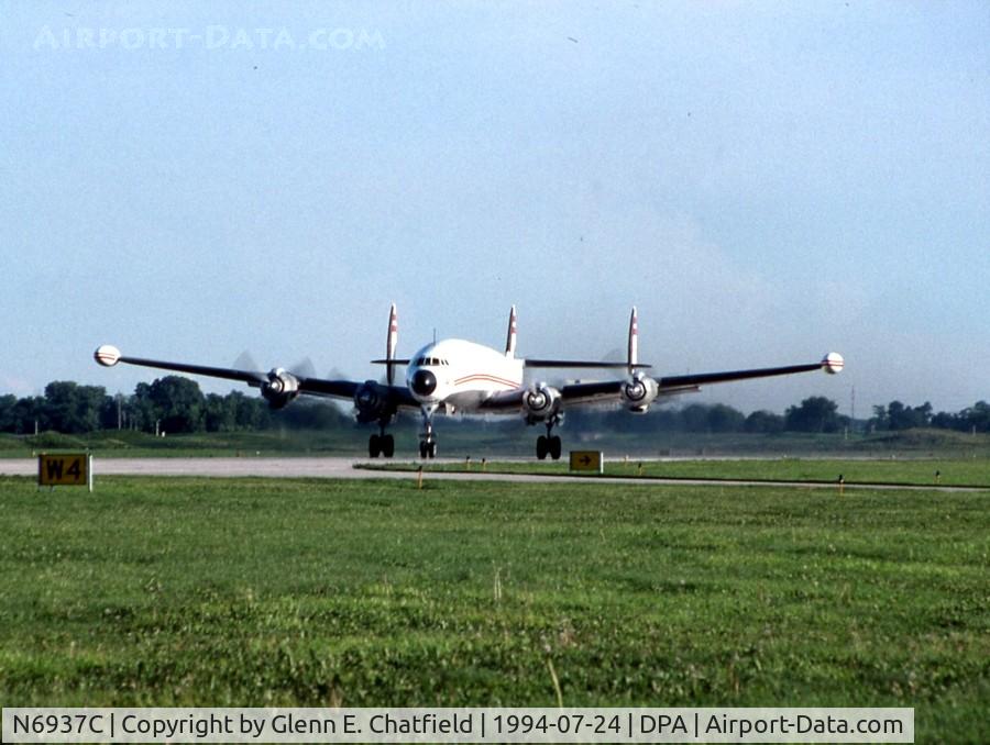 N6937C, 1957 Lockheed L-1049H-82 Super Constellation C/N 4830, Departing the show, on the take-off roll