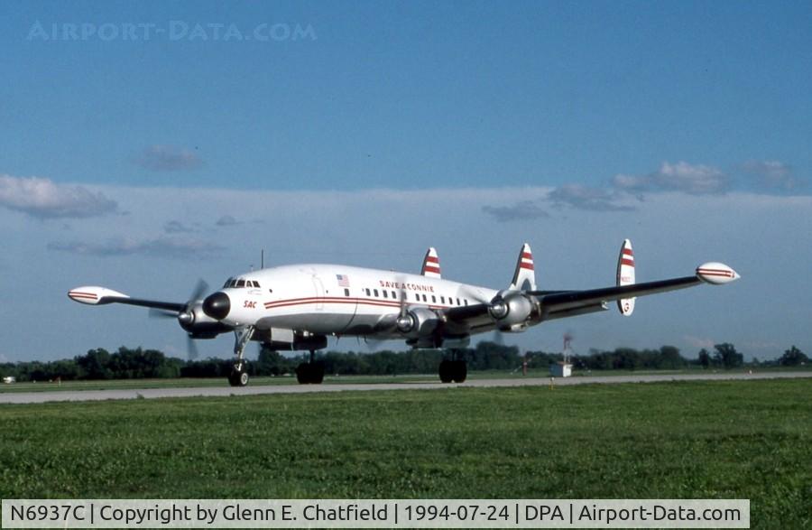 N6937C, 1957 Lockheed L-1049H-82 Super Constellation C/N 4830, Departing the show, on the take-off roll