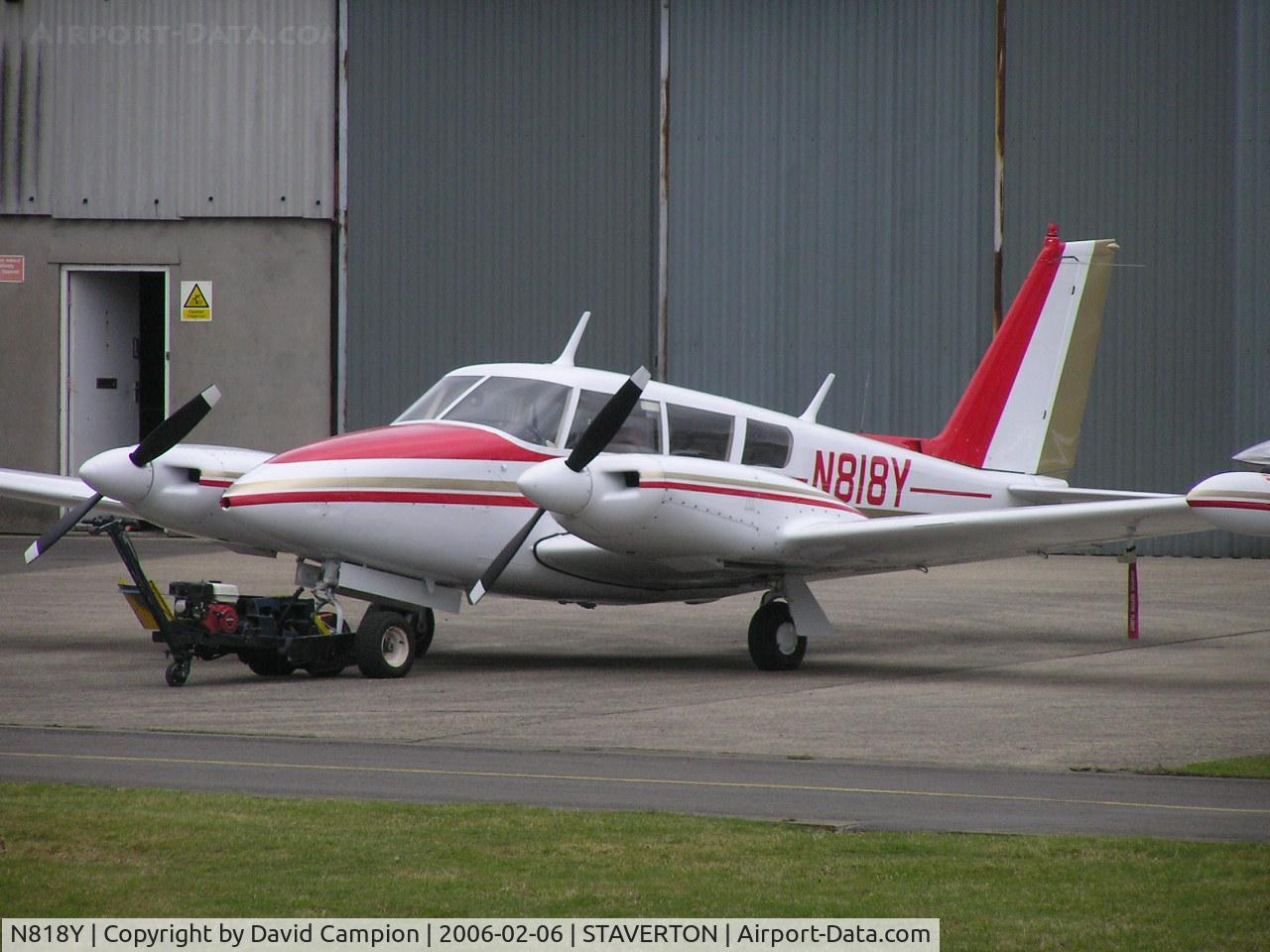 N818Y, 1967 Piper PA-30 Twin Comanche Twin Comanche C/N 30-1458, In maintenance @ Gloucester Staverton, UK