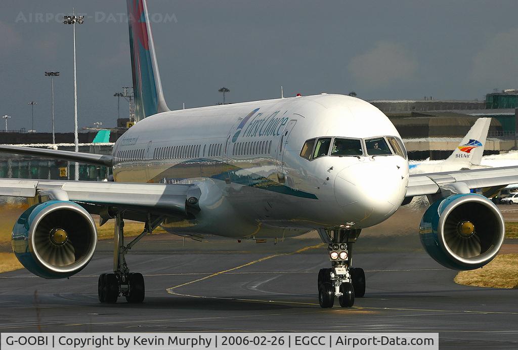 G-OOBI, 1993 Boeing 757-2B7 C/N 27146, A fine looking 757 coming past the viewing mound.