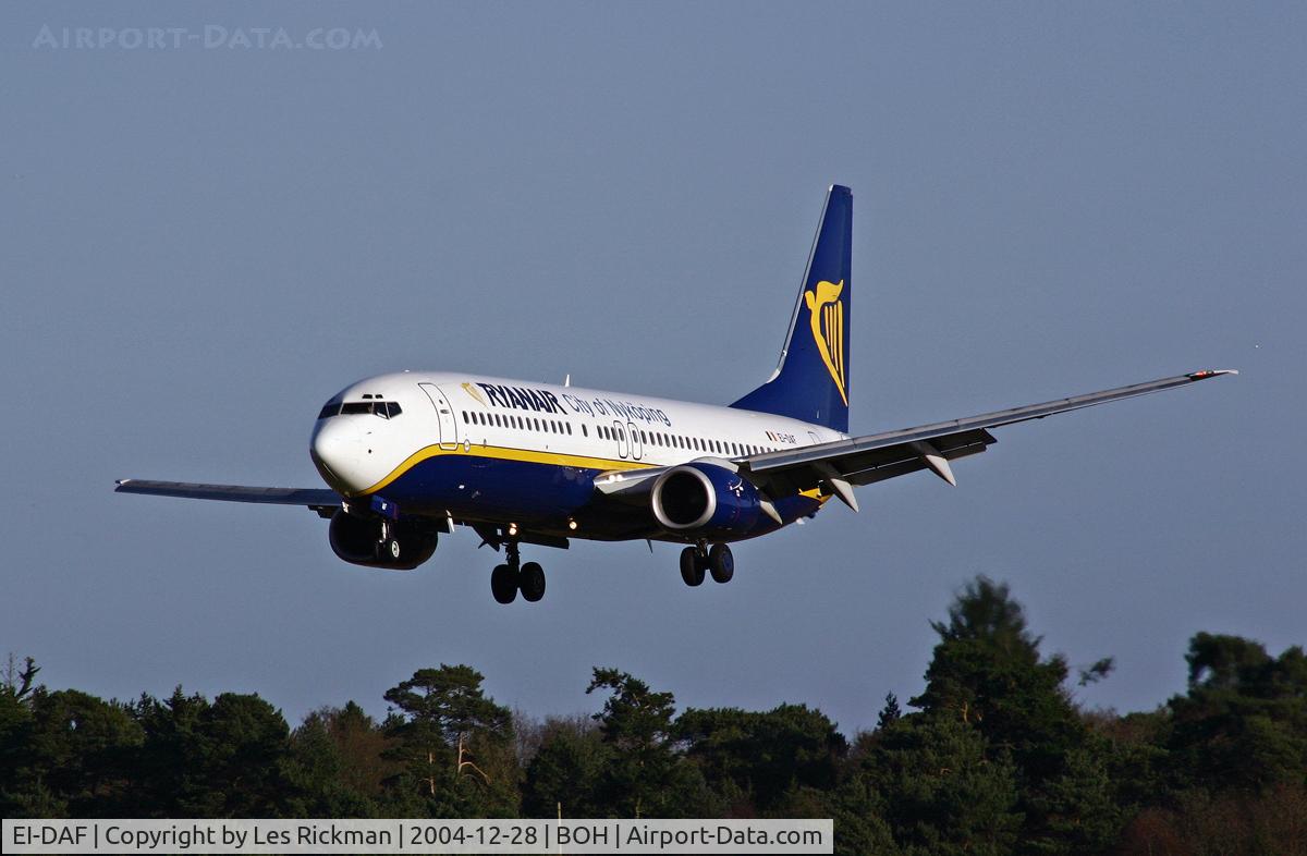 EI-DAF, 2002 Boeing 737-8AS C/N 29939, Boeing 737 8AS
