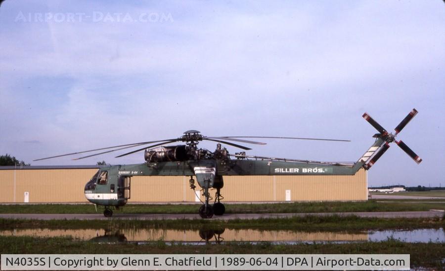 N4035S, 1975 Sikorsky S-64E C/N 64099, In town for some heavy lifting