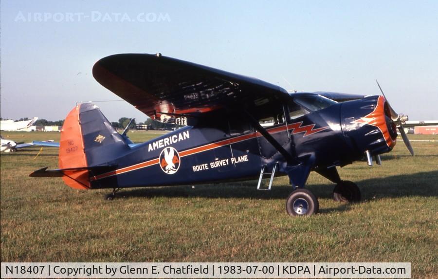 N18407, 1937 Stinson SR-9C Reliant C/N 5313, An insurance investigator looking at storm-wrecked airplanes