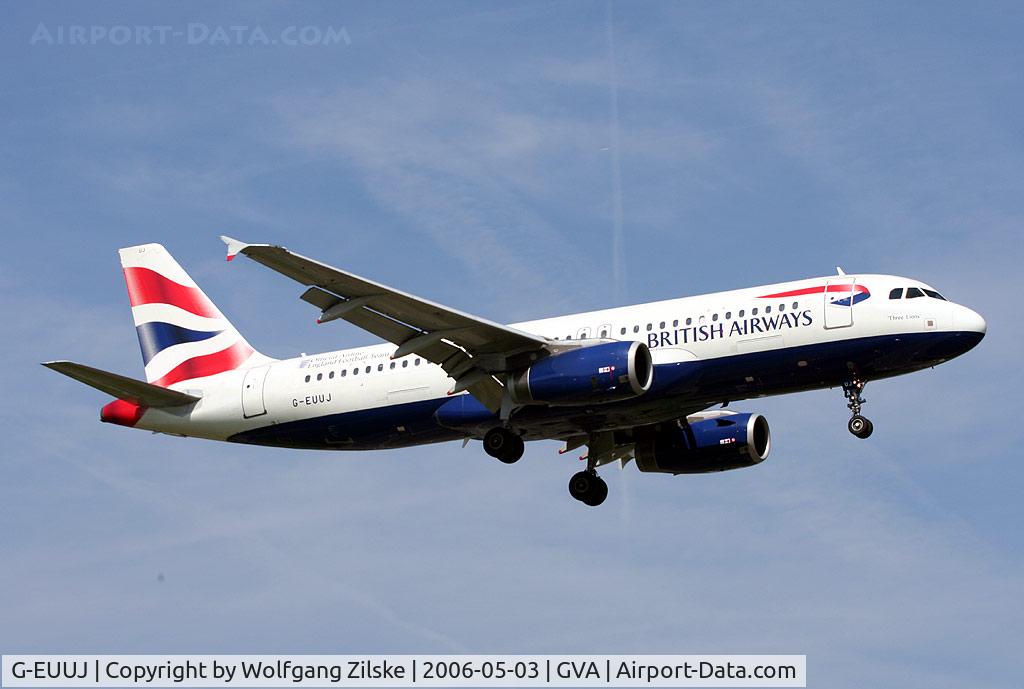 G-EUUJ, 2002 Airbus A320-232 C/N 1883, visitor