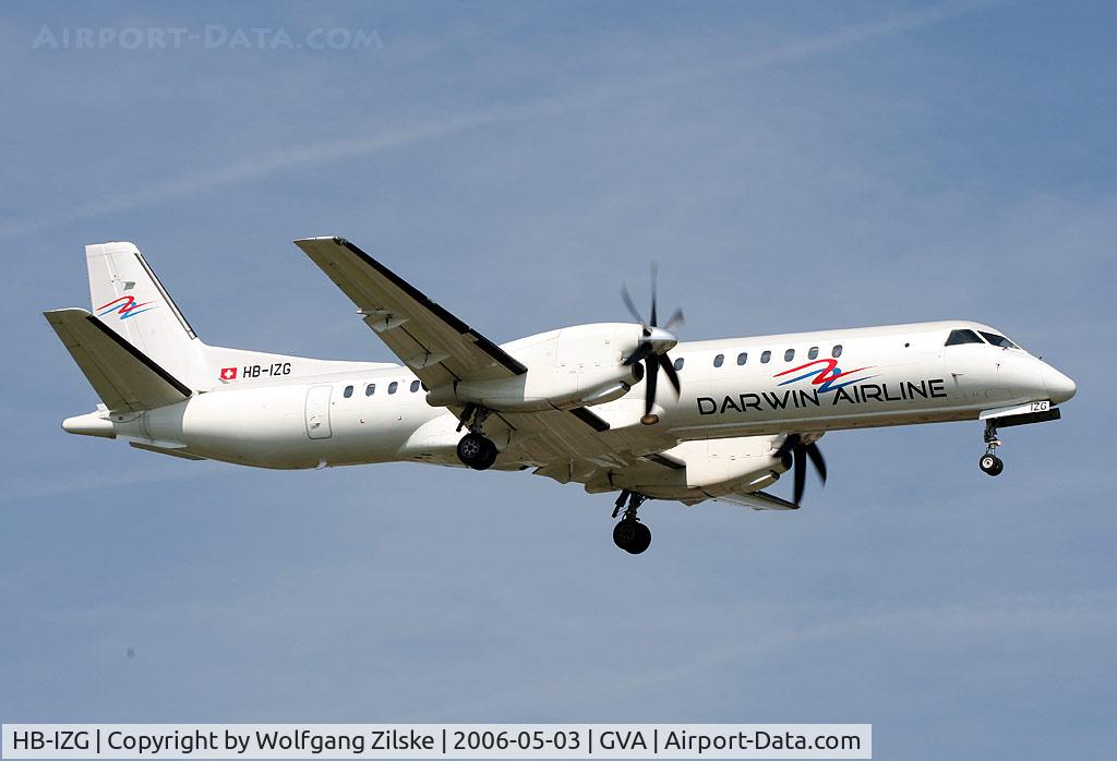 HB-IZG, 1995 Saab 2000 C/N 2000-010, visitor
