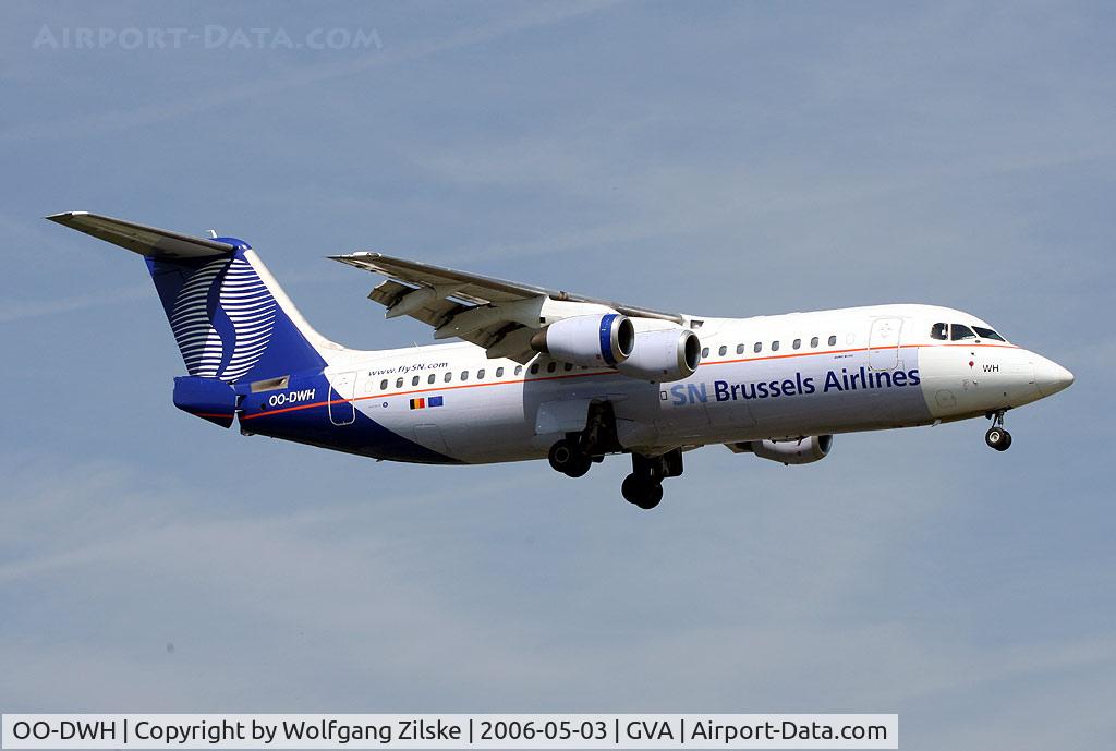 OO-DWH, 1998 British Aerospace Avro 146-RJ100 C/N E3340, visitor