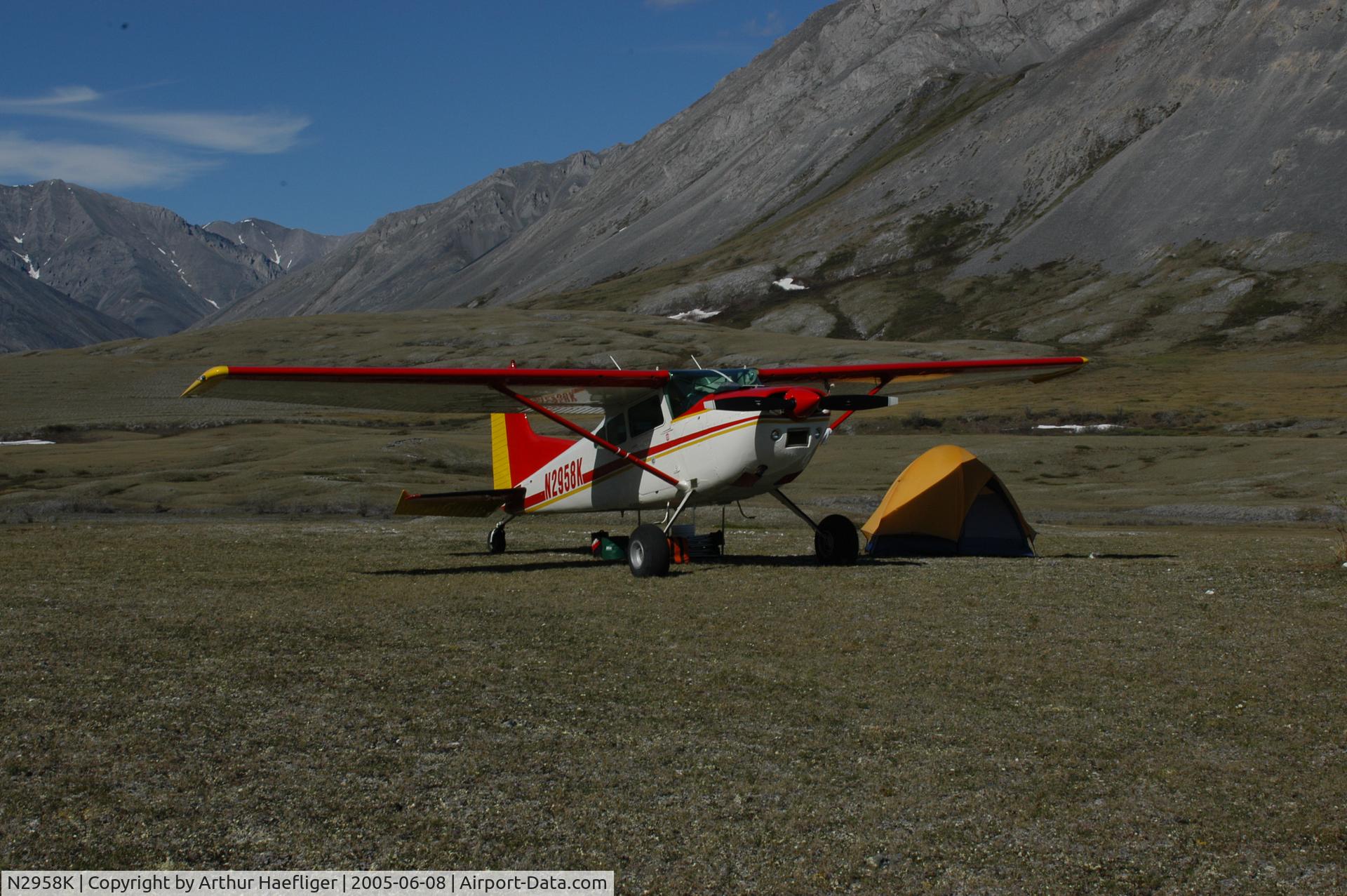 N2958K, 1980 Cessna 180K Skywagon C/N 18053139, a peaceful evening in the Brooks Range, Alaska