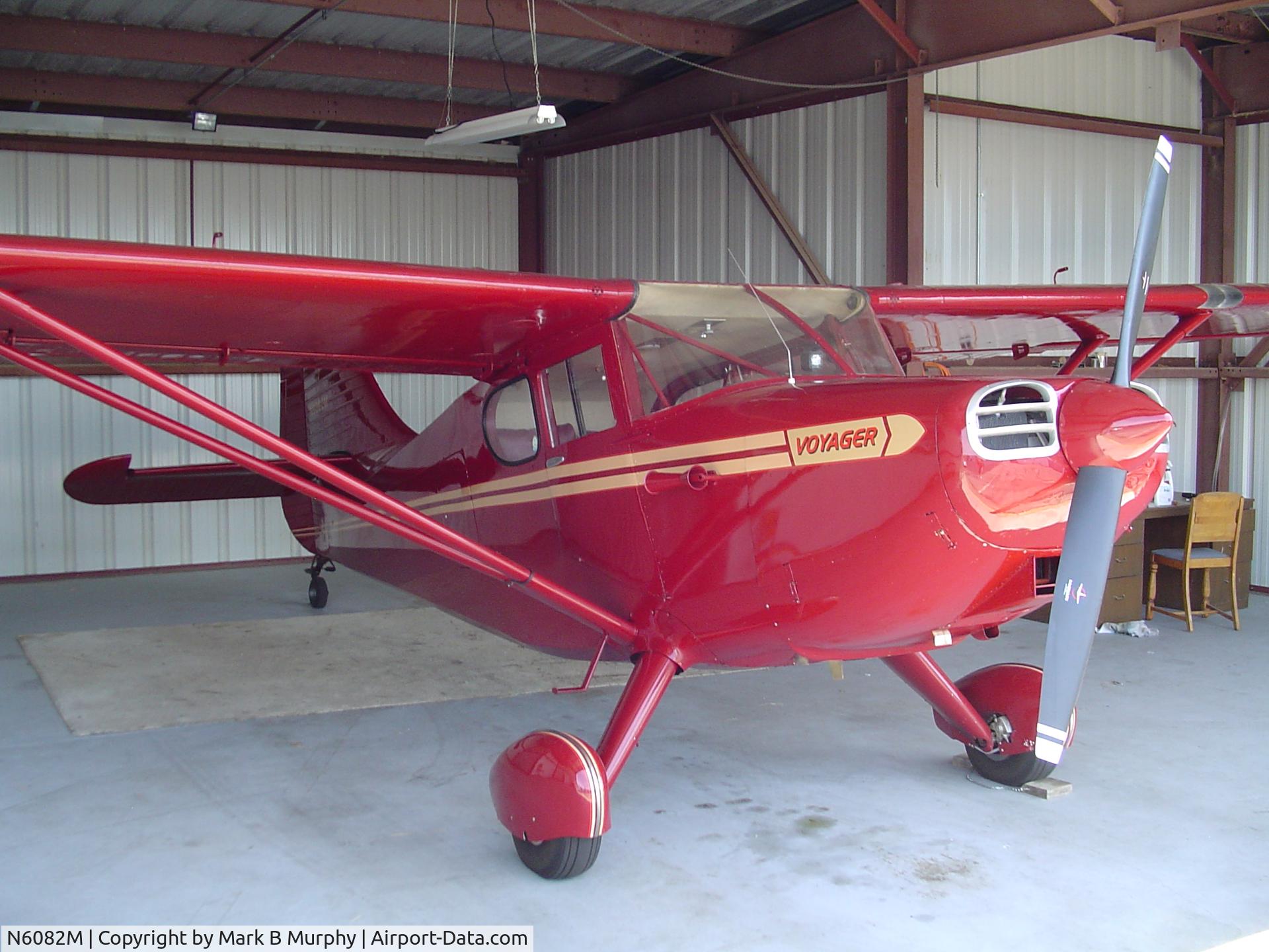 N6082M, 1947 Stinson 108-3 Voyager C/N 108-4082, 108-3 N6082M in Hangar at SRB