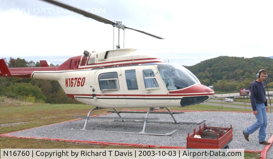 N16760, 1977 Bell 206L LongRanger C/N 45081, 1977 Bell 206L Sightseeing helicopter in Seversville Tenn.
