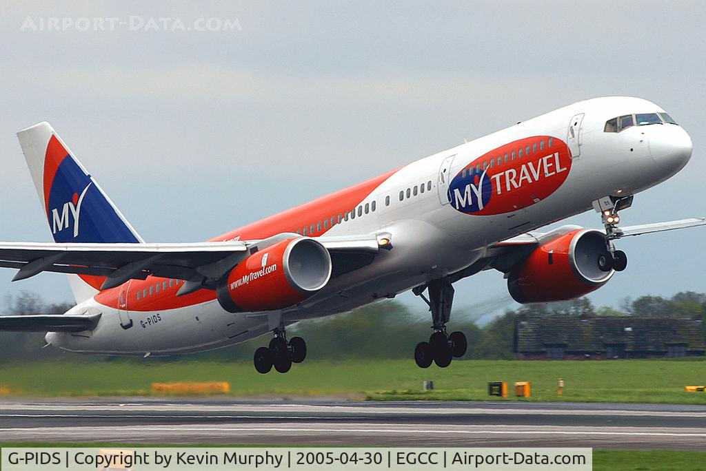 G-PIDS, 1982 Boeing 757-225 C/N 22195, A damp departure off 24R.