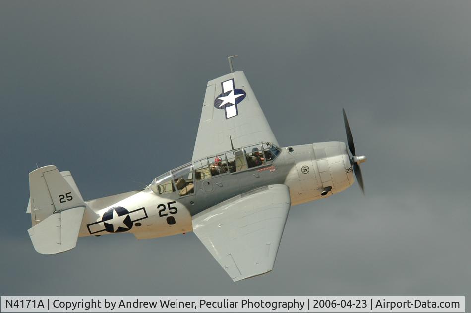N4171A, 1945 Grumman TBM-3E Avenger C/N 4426 (Bu91521), TBM @ Wings Over Gillespie, CA, 4/2006