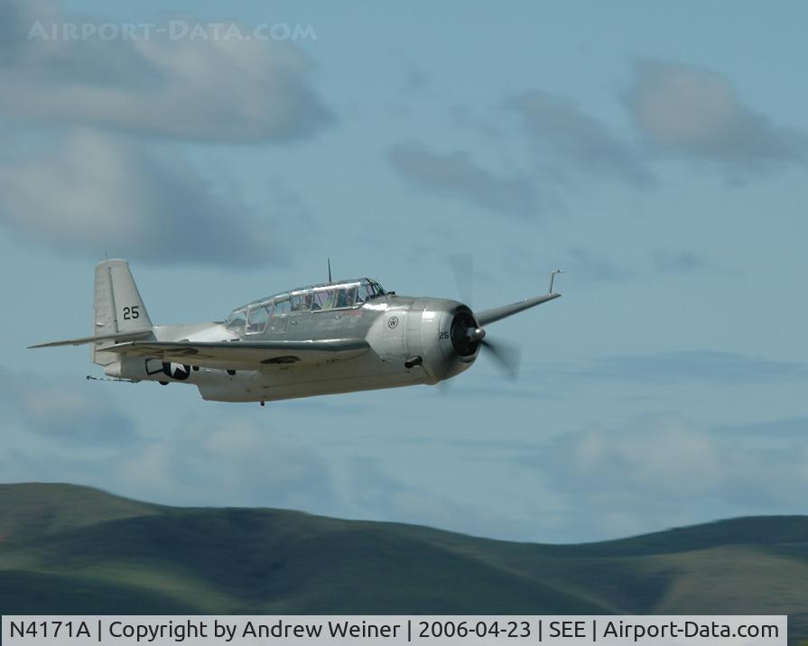 N4171A, 1945 Grumman TBM-3E Avenger C/N 4426 (Bu91521), TBM @ Wings Over Gillespie