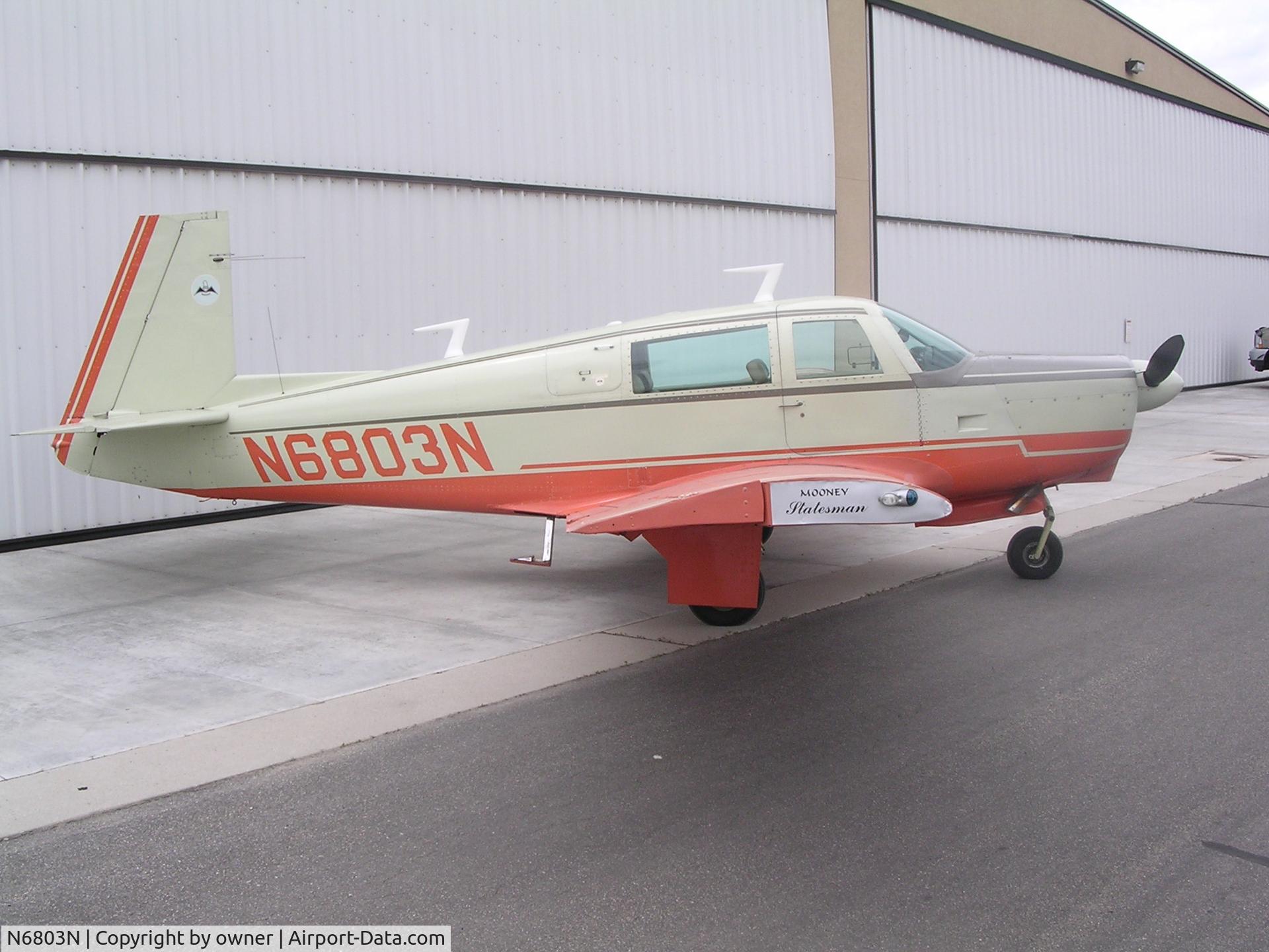 N6803N, 1968 Mooney M-20G Statesman C/N 680101, 68 m20g with a few speed mods