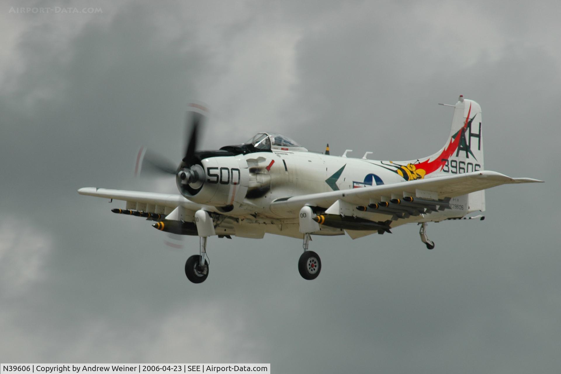 N39606, 1955 Douglas AD-6 Skyraider C/N 10838, Douglas Skyraider AD-6 @ Wings Over Gillespie