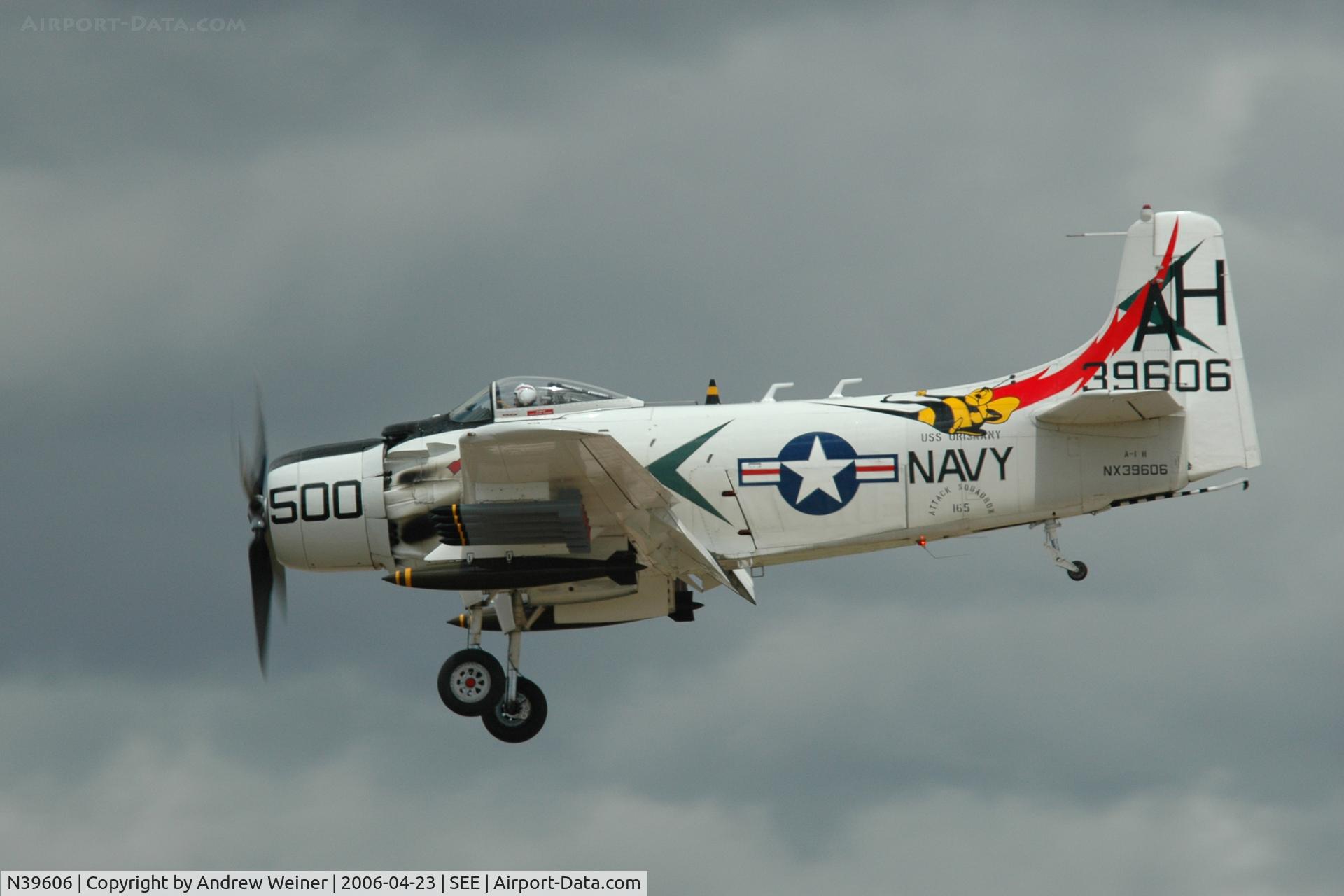 N39606, 1955 Douglas AD-6 Skyraider C/N 10838, Douglas Skyraider AD-6 @ Wings Over Gillespie