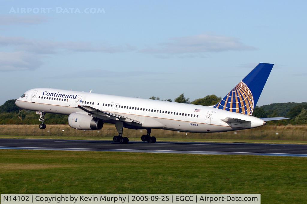 N14102, 1994 Boeing 757-224 C/N 27292, Conti leaving 24L.