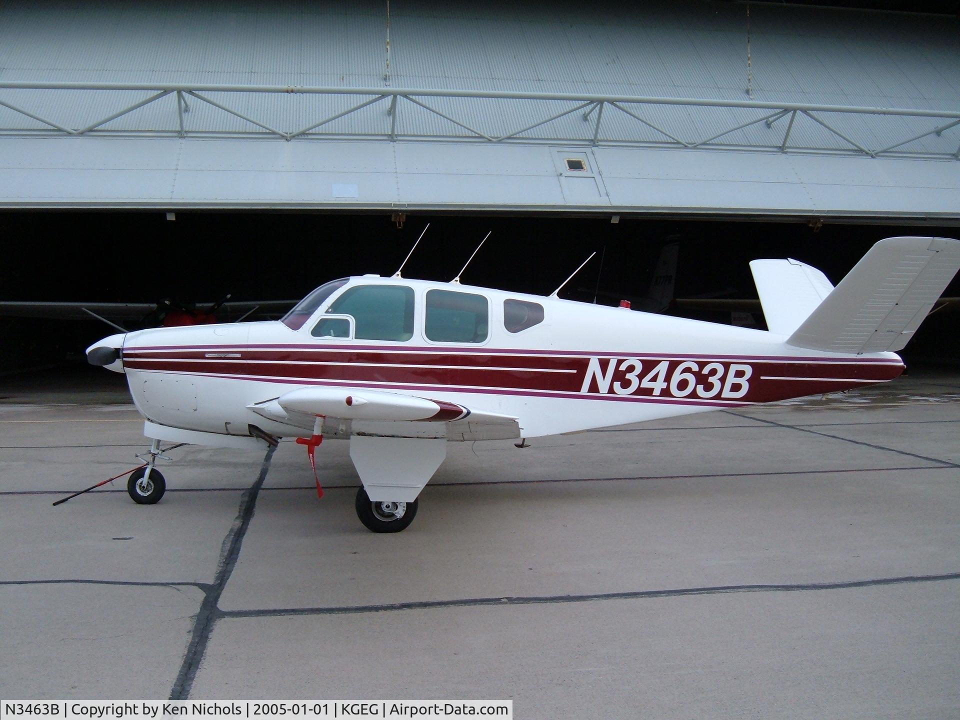 N3463B, 1953 Beech D35 C/N D-3689, 1953 D35 Bonanza