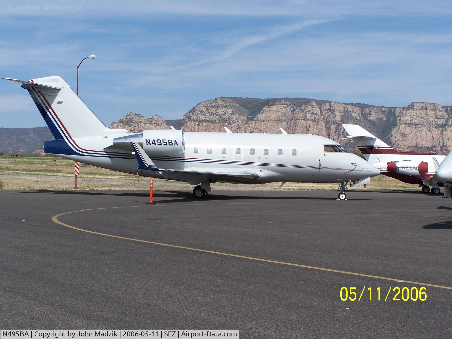 N495BA, 2001 Bombardier Challenger 604 (CL-600-2B16) C/N 5495, Sedona Airport