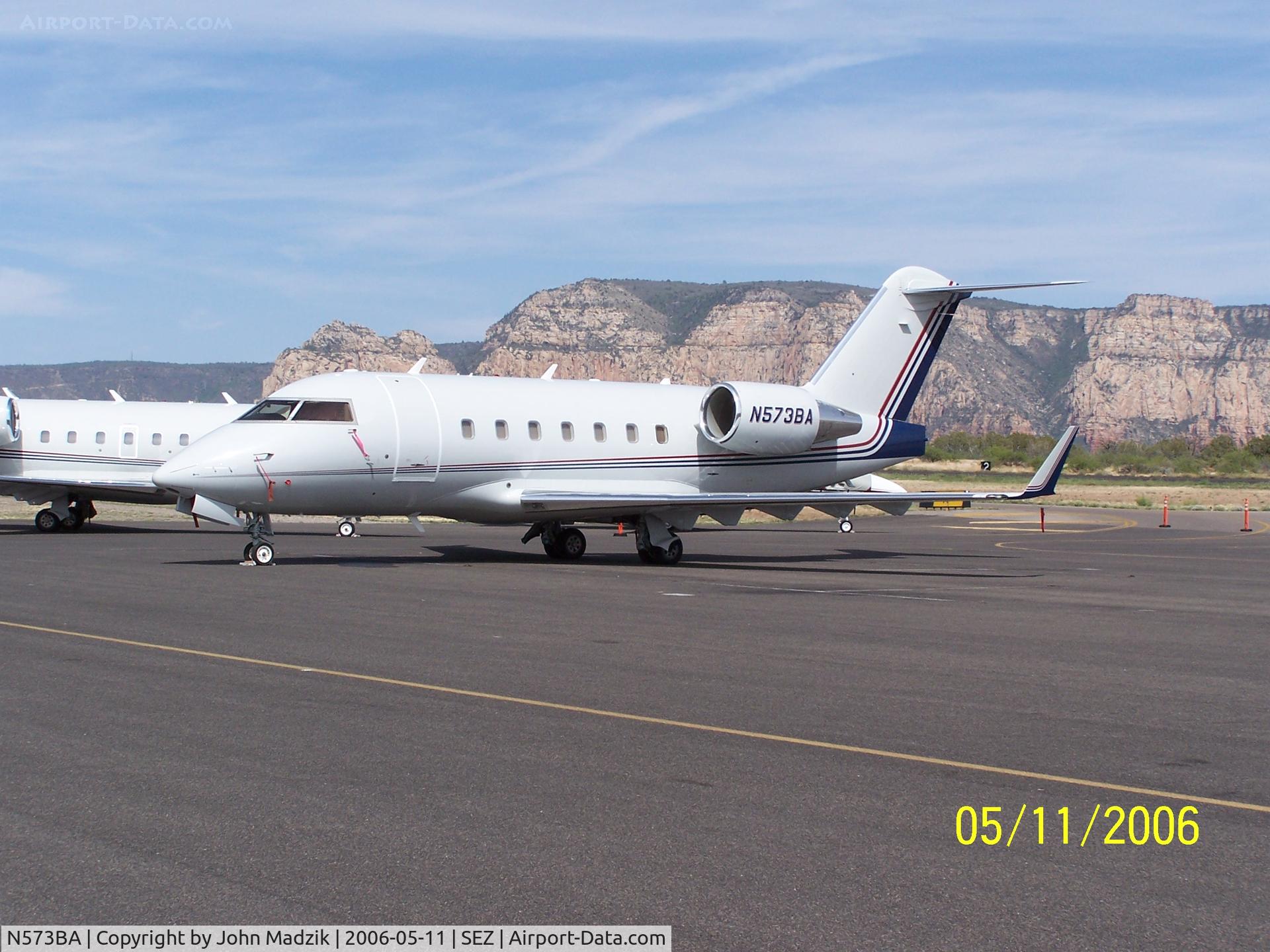 N573BA, 2003 Bombardier Challenger 604 (CL-600-2B16) C/N 5573, Sedona Airport