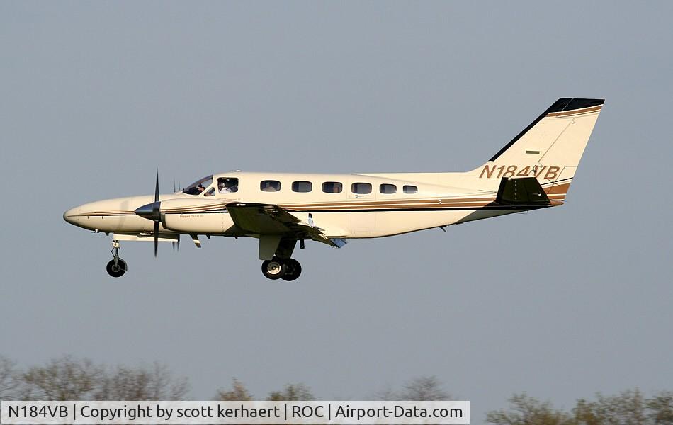 N184VB, 1980 Cessna 441 Conquest II C/N 441-0184, landing 04