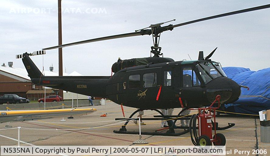 N535NA, 1965 Bell UH-1H Iroquois C/N 5036 (65-9992), Those are some impressive skids!!