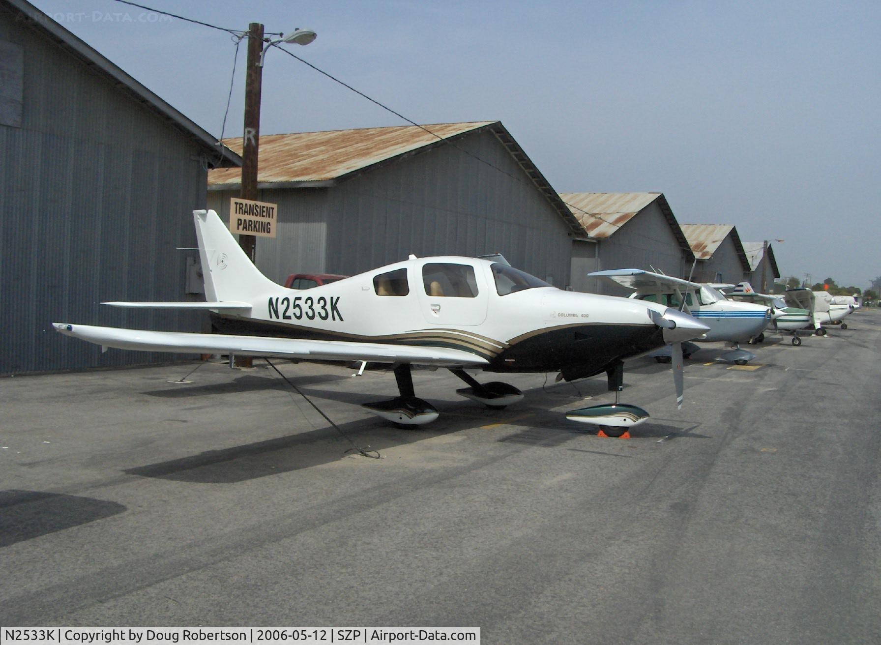 N2533K, 2005 Lancair LC41-550FG C/N 41531, 2006 Lancair LC-41-550FG COLUMBIA 400, twin turbo twin intercooled Continental TSIO-550-G 310 Hp, FADEC, cruise 230 kts @ 18,000'