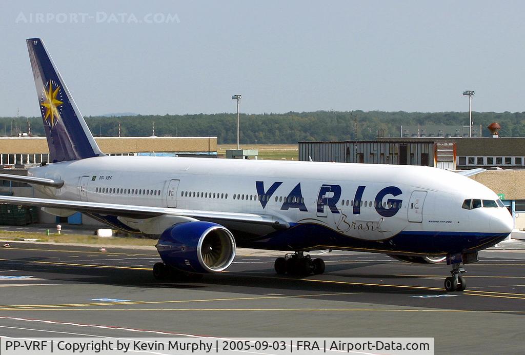 PP-VRF, 1999 Boeing 777-222 C/N 30214, Brazilian beauty in Frankfurt.