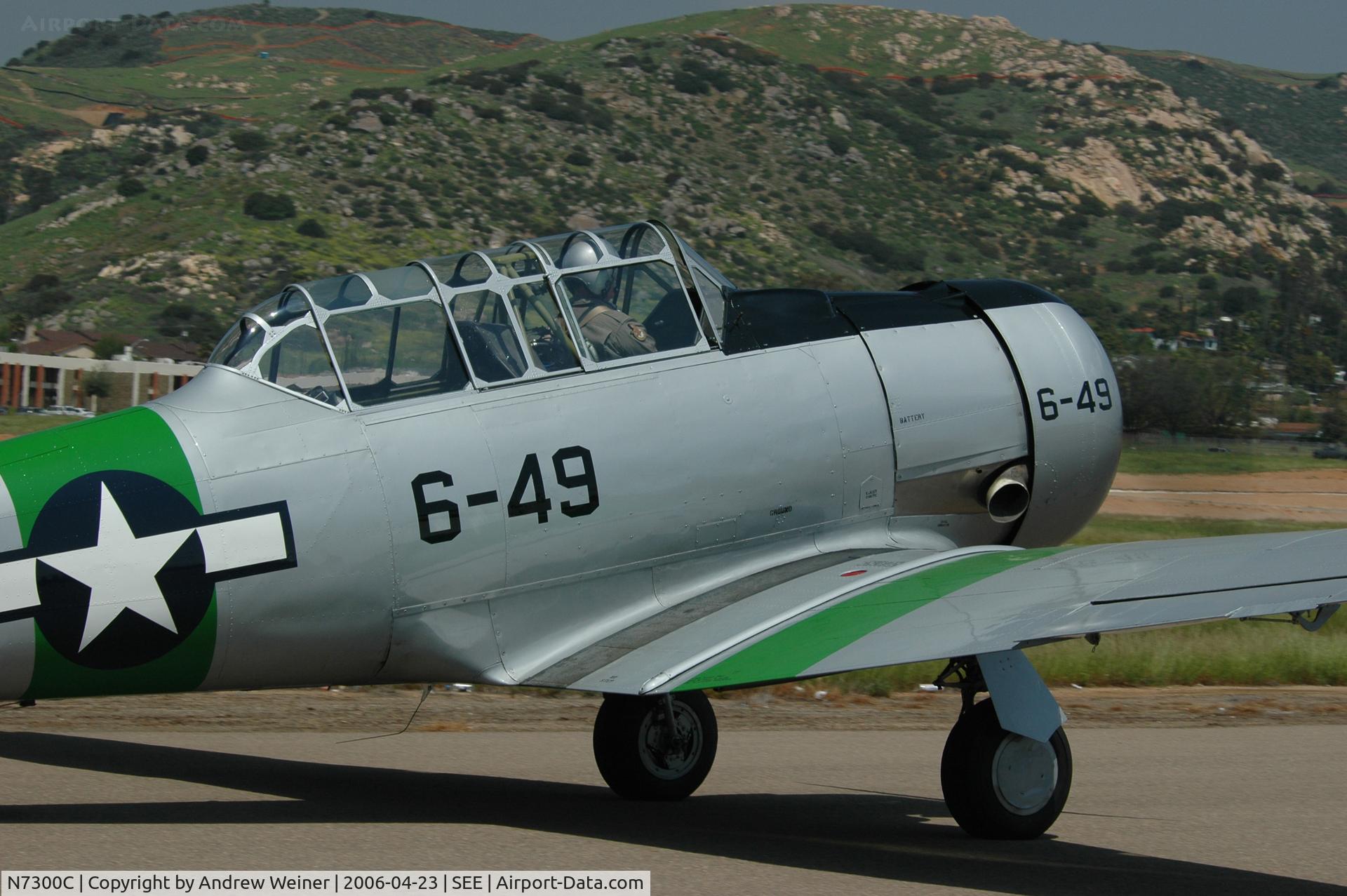 N7300C, 1958 North American AT-6D Harvard II C/N 43763, Taxiing @ Wings Over Gillespie